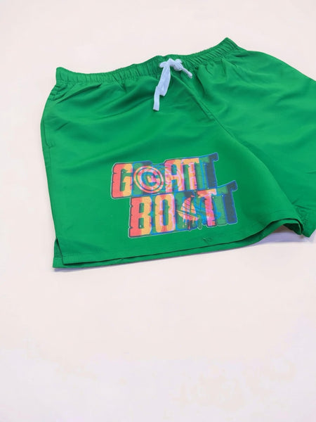 Green Glitch Shorts