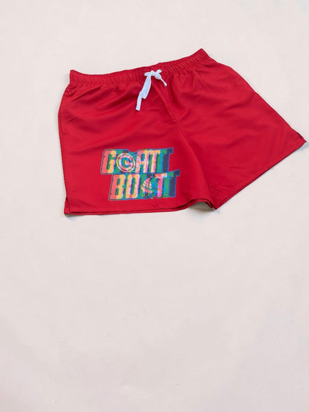 Red Glitch Shorts