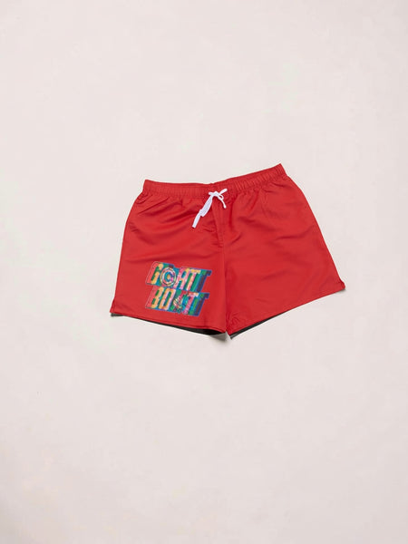 Red Glitch Shorts