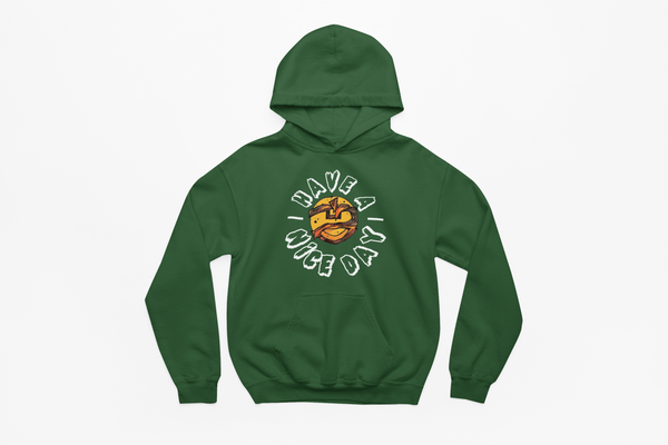 Green Have A Nice Day Pullover Hoodie